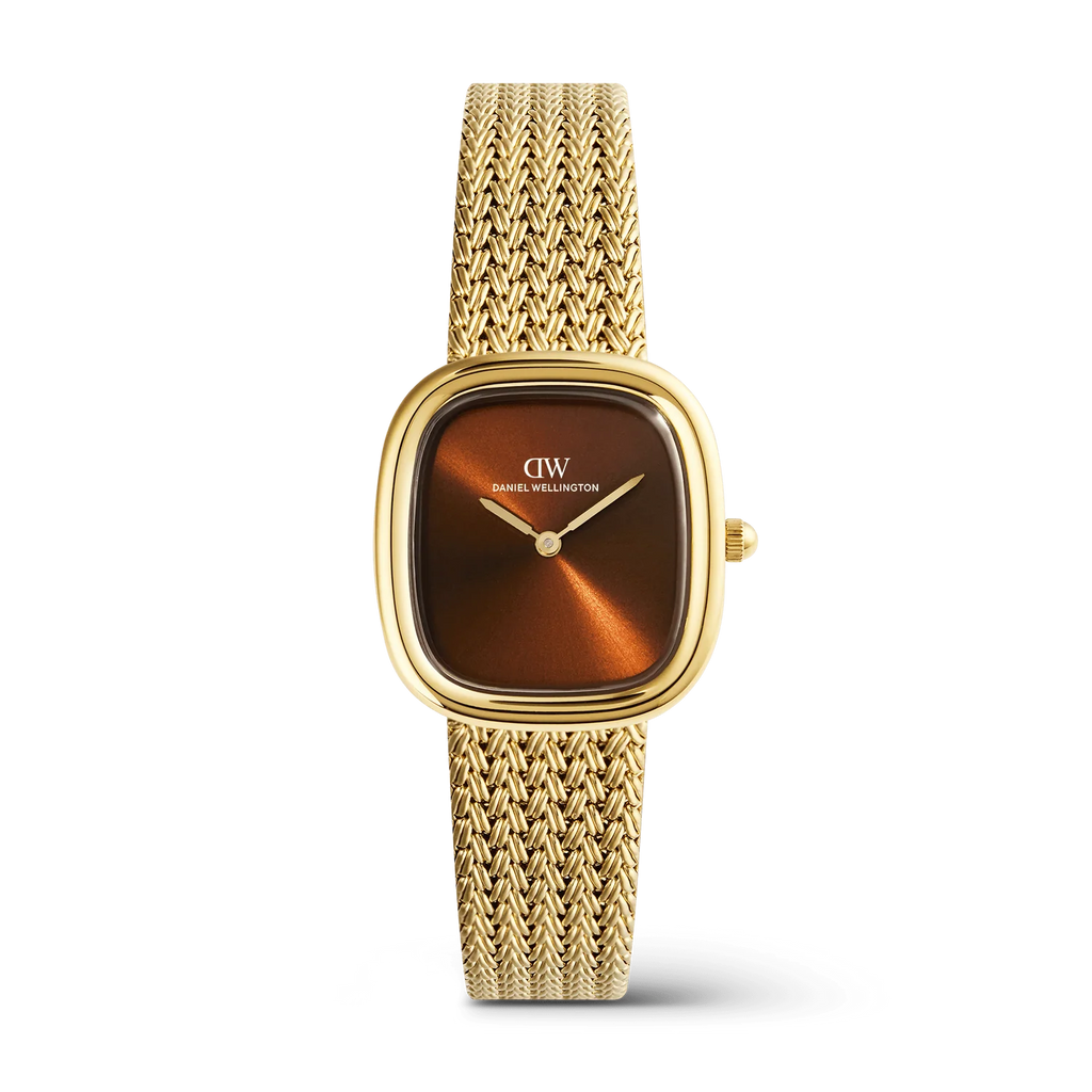 Daniel Wellington Margot DW00100968 – Orologio donna cassa oro quadrante ambra su sfondo neutro