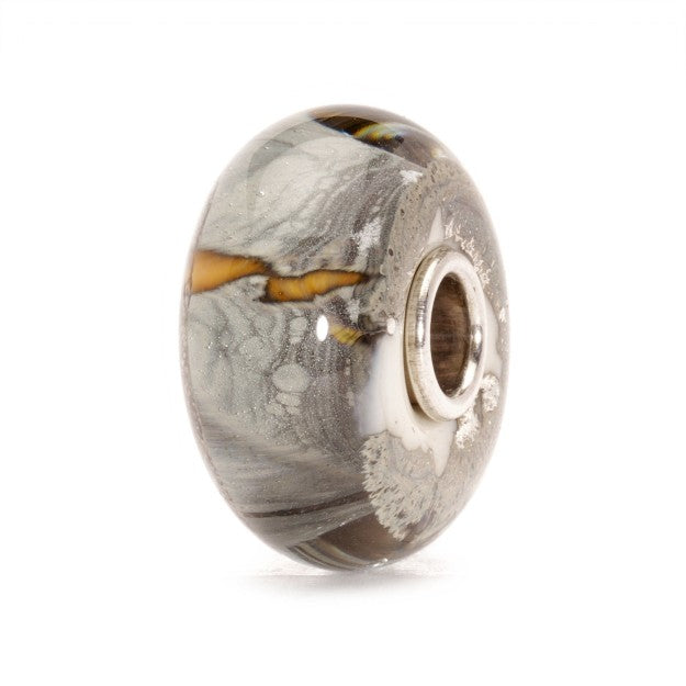 Trollbeads Montagna d'Argento TGLBE-20046 – Perla in vetro di Murano con anima in argento 925