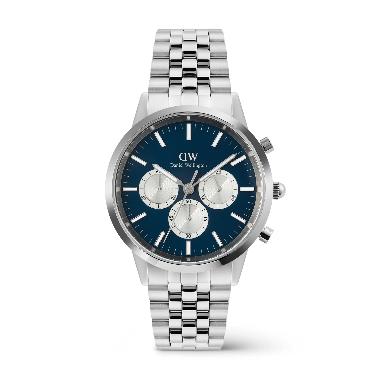 DW00100874 - Iconic Chronograph Arch 5-Link Arctic Panda Silver