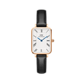 DW00100689 -Quadro Roman Numerals Sheffield Rose Gold
