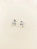 Orecchini a ombrello in argento 925 con zirconi OR0112, CICCO Gioielleria.