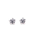 Orecchini a lobo Fiori Tropicali Trollbeads in argento sterling 925, collezione Thun by Trollbeads – TAGEA-00111