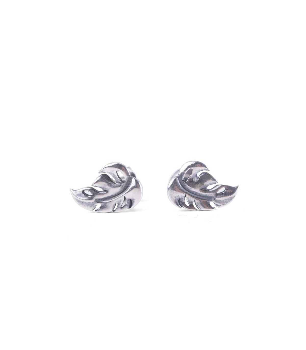 Orecchini a lobo Foglie Tropicali Trollbeads in argento sterling 925, collezione Thun by Trollbeads – TAGEA-00110