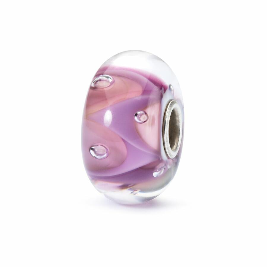 Trollbeads Onde dell'Anima TGLBE-10403 – Bead in vetro di Murano con argento, edizione ritirata | Cicco Gioielleria