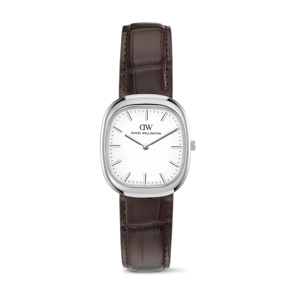 Daniel Wellington Cort DW00100988 – Orologio uomo silver quadrante bianco cinturino pelle marrone – CICCO Gioielleria