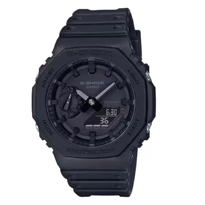 Casio G-Shock GA-2100-1A1ER Classic Carbon Core Guard nero ana-digi 20 bar - vista frontale
