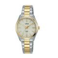 Orologio Lorus Donna Solar RY506AX9 – Design bicolore argento e oro, quadrante bianco sunray – Cicco Gioielleria