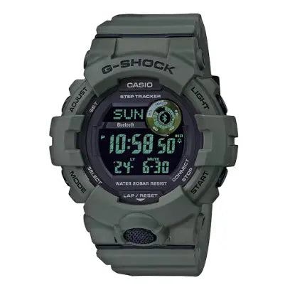 Casio G-Shock GBD-800UC-3ER orologio running step counter Bluetooth 20 bar - vista frontale