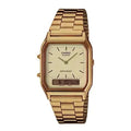Casio Vintage AQ-230GA-9DM – orologio analogico-digitale total gold stile anni '80