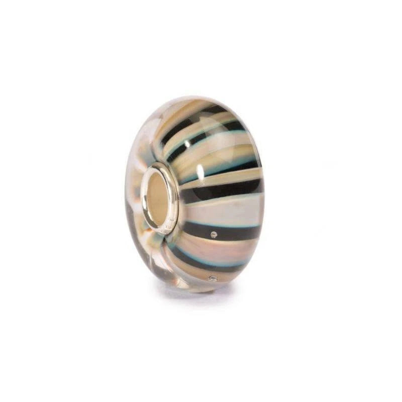 Trollbeads Strisce Kaki TGLBE-10253 – Perla in vetro di Murano fuori produzione | Cicco Gioielleria