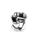 Trollbeads TAGBE-10079 Lettera T – Bead in argento 925 con cuori intagliati, collezione Alfabeto, da CICCO Gioielleria