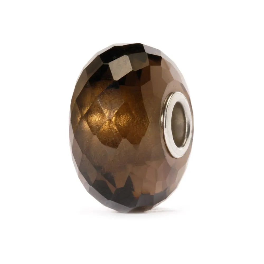 Bead Trollbeads Quarzo Fumé TSTBE-20010 – Charm in pietra naturale sfaccettata da Cicco Gioielleria