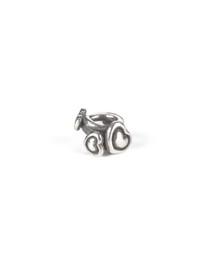 Trollbeads Intreccio di Cuori TAGBE-10243 – Bead in argento 925 fatto a mano, collezione THUN by Trollbeads, simbolo di amore eterno