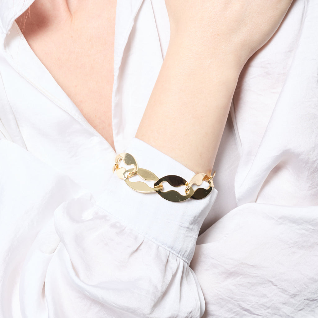 Bracciale Maglia Marina Dorato UNOAERRE - dettaglio maglia marina dorata - CICCO Gioielleria