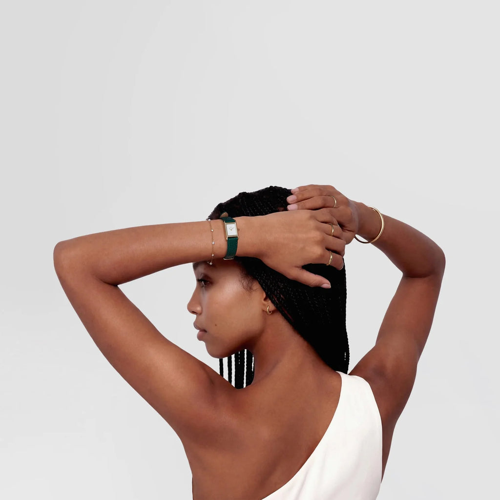 DW00100906 - Bound Mini Green Lizard Gold