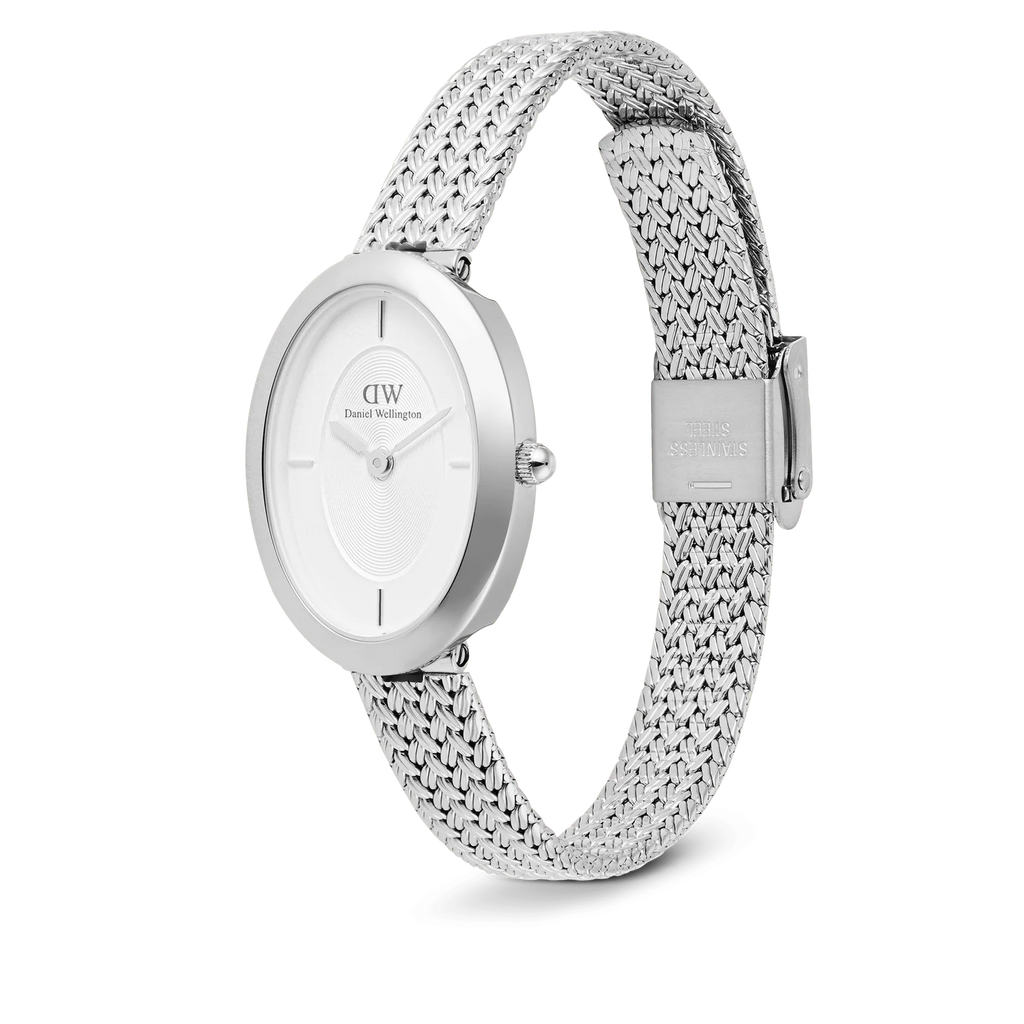 DW00100884 - Juliette Braided Mesh White Sunray Silver