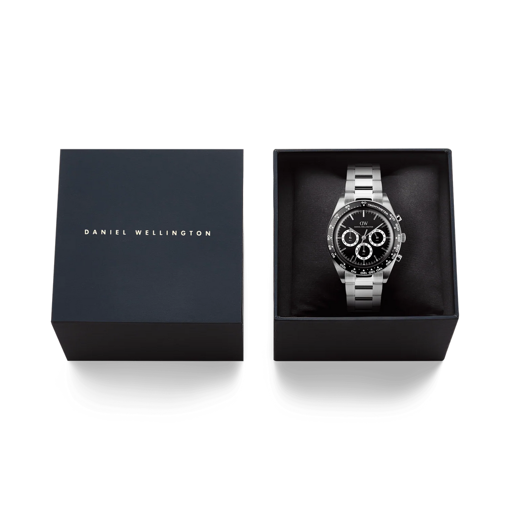 Daniel Wellington DW00100947 Iconic Tachymeter – Confezione regalo ufficiale Daniel Wellington da CICCO Gioielleria