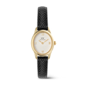 DW00100890 - Ophelia Mini Black Lizard White Guilloché Gold