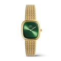 Daniel Wellington Margot DW00100967 – Orologio donna cassa oro quadrante smeraldo su sfondo neutro