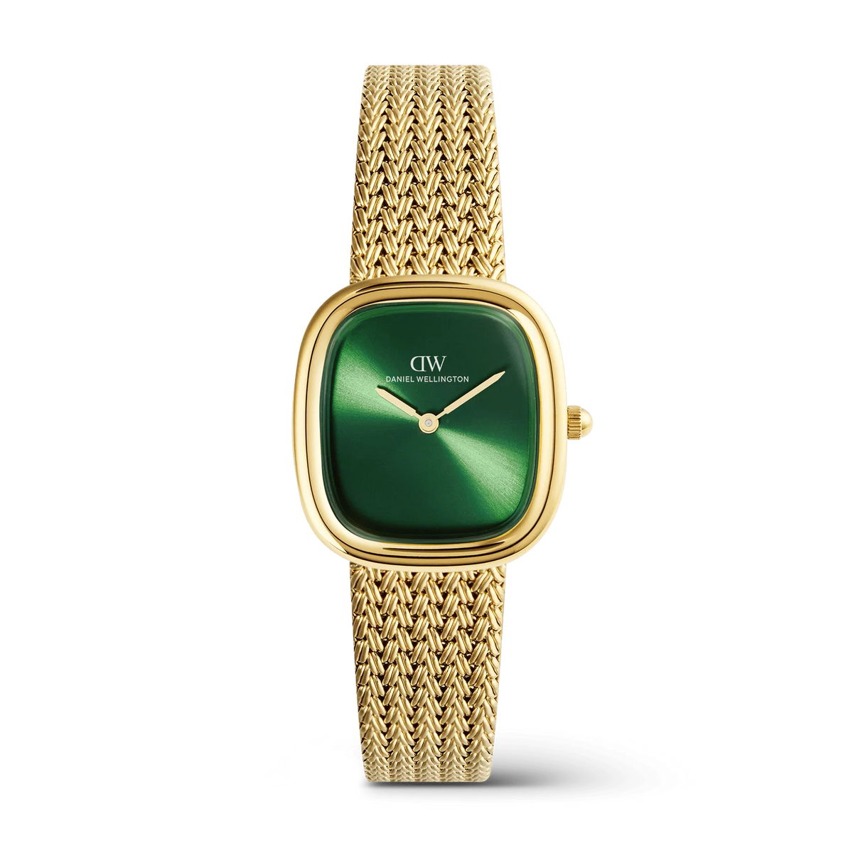 Daniel Wellington Margot DW00100967 – Orologio donna cassa oro quadrante smeraldo su sfondo neutro